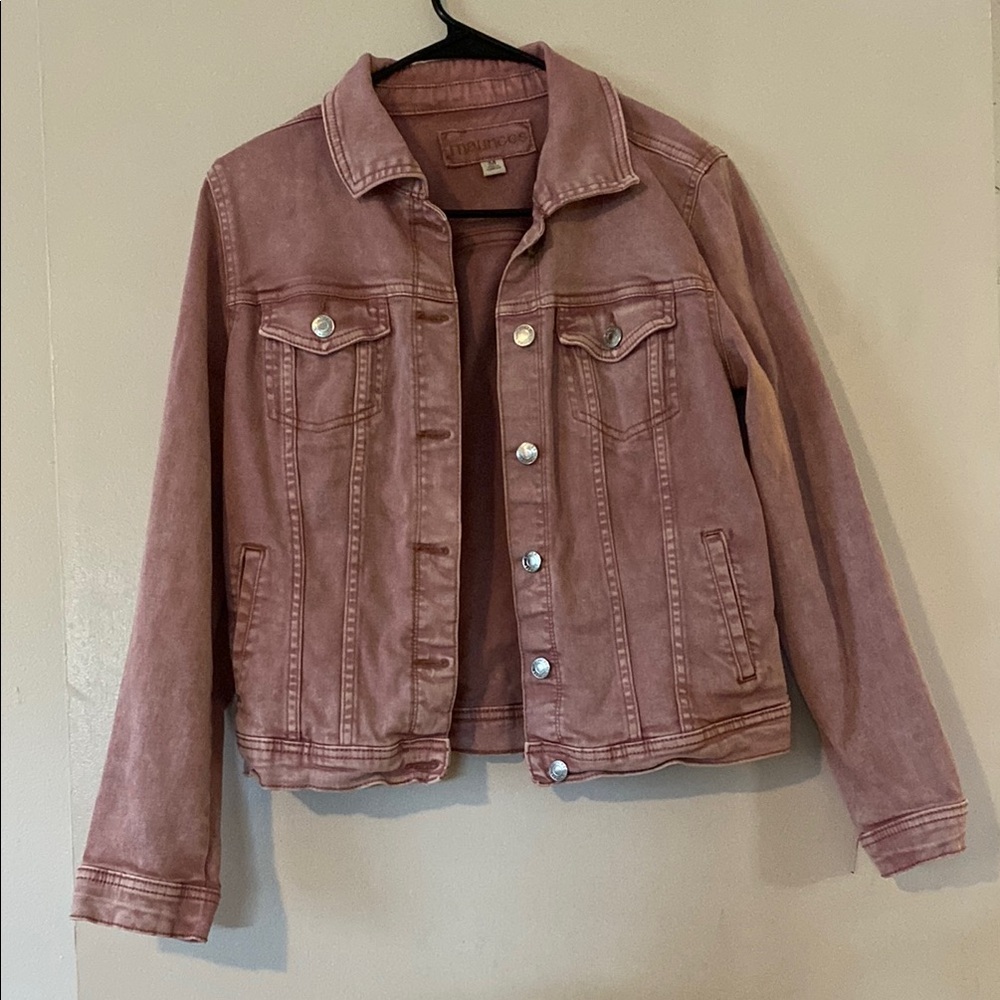 Women's Pink Denim Jacket